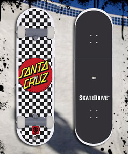 Skatedrive Santa Cruz Checker Model (Image courtesy Action Sport Drives)