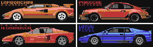 Test Drive for Commodore 64 (Images courtesy Lemon64.com)