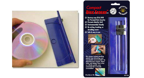 Compact Disc Eraser (Images courtesy SunZag LLC.)