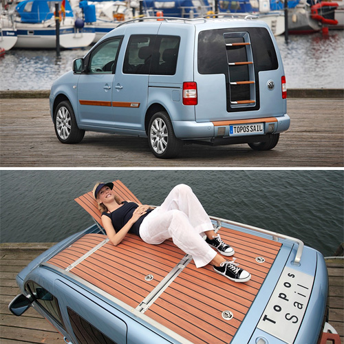 VW Caddy Topos Sail Concept Images courtesy Volkswagen By Andrew Liszewski
