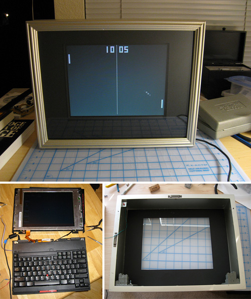 DIY Pong Clock (Images courtesy funnypolynomial)