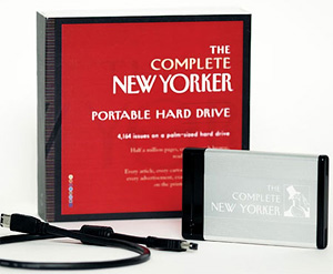 The Complete New Yorker Portable Hard Drive (Image courtesy The New Yorker Store)