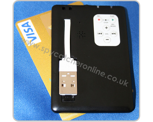 creditcard_recorder Credit-Card Size 69 Hour Digital Recorder (Image courtesy SpyCatcher)