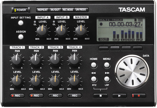 Tascam Digital Pocketstudio DP-004 (Image courtesy Tascam)