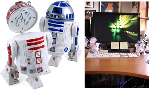 r2d2_speakers Star Wars R2-D2 Speaker Set (Images courtesy ThinkGeek)