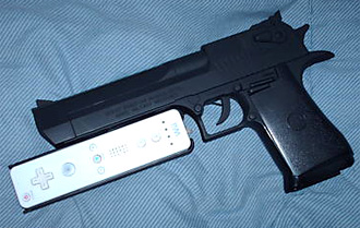 Custom Desert Eagle Wii Gun (Image courtesy eBay)