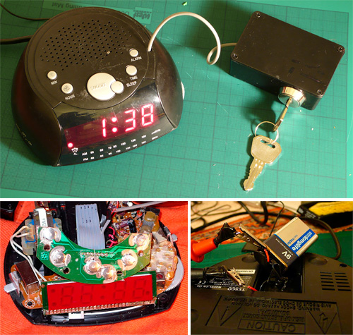 Saefty Alarm Clock (Images courtesy dylan2106 via Instructables)