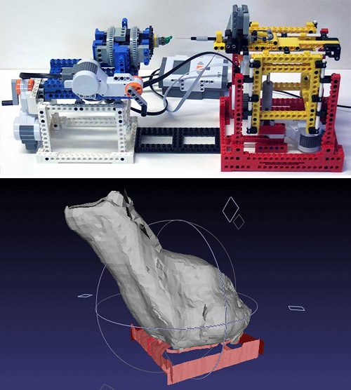 lego_nxt_scanner LEGO NXT 3D Scanner (Images courtesy Philo Hurbain)