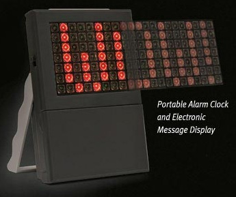 LED Light Marquee Messager Alarm Clock (Image courtesy Computer Gear)