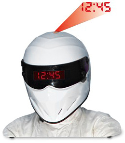 The Stig Helmet Projection Alarm Clock (Image courtesy Play.com)