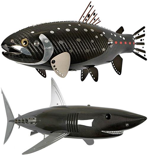 Carbon Fiber Fish Sculptures (Images courtesy CarbonArt45)