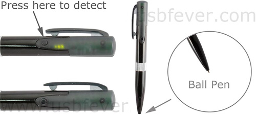 Ball Pen with Wi-Fi Detector (Images courtesy USBFever.com)