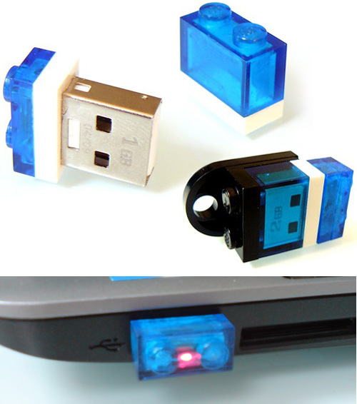 lego_flash 1GB Nano USB Stick in a 1x2 Lego Plate (Images courtesy Etsy)