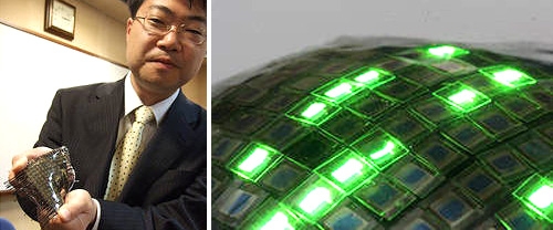 Organic EL Display (Images courtesy The Mainichi Daily News)