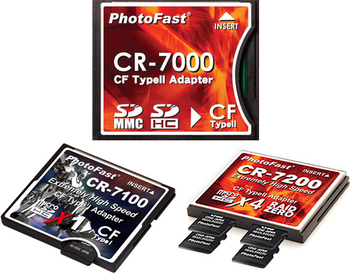 photofast_cf PhotoFast Compact Flash Adapters (Images courtesy PhotoFast)