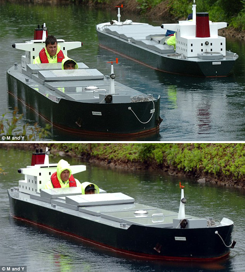 Replica Supertankers (Images courtesy The Daily Mail)