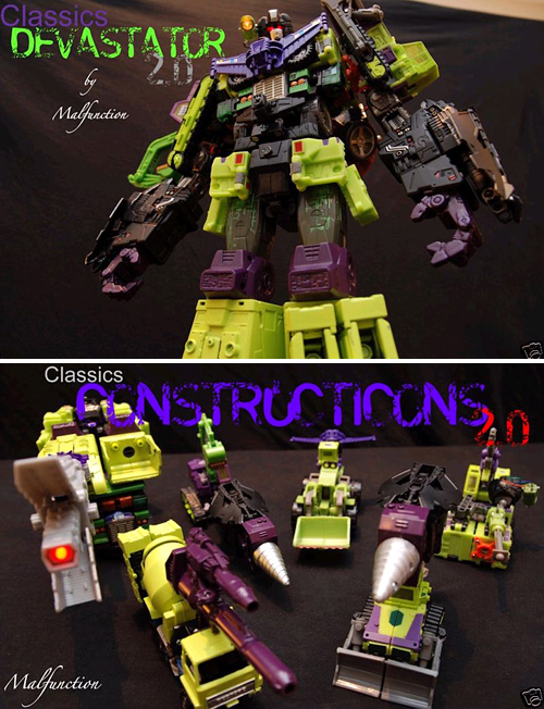 Custom Devastator Figure (Images courtesy eBay)
