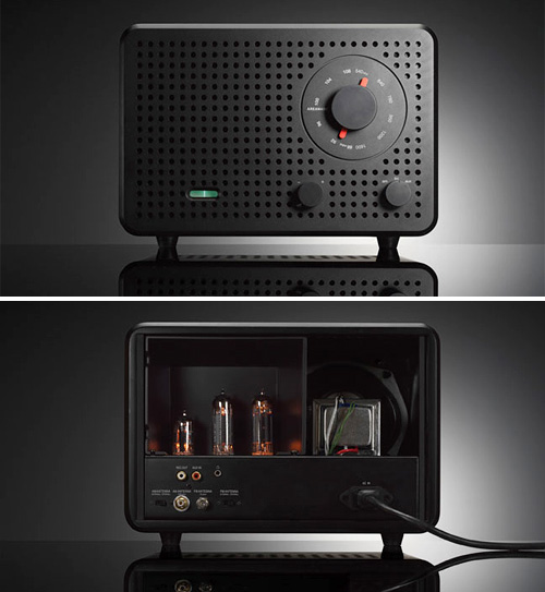 Jonas Damon 2B Ltd. Edition Vacuum Tube Radio (Images courtesy Design Public)