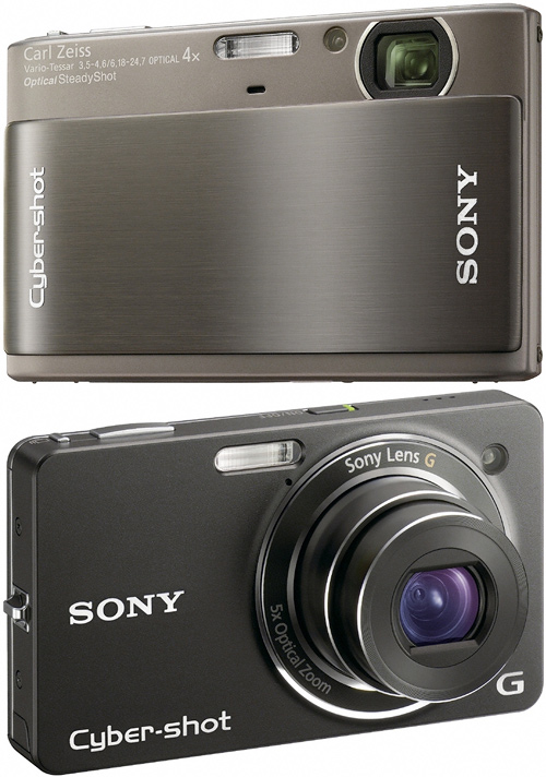 Sony Cybershot DSC-TX1 & DSC-WX1 (Images courtesy Sony)