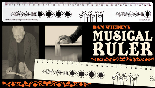 Dan Wieden's Musical Ruler (Images courtesy SUCK UK)