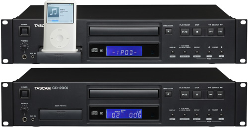 Tascam CD-200i (Images courtesy Tascam)