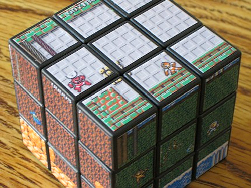 Mega Man Rubik's Cube (Image courtesy Capcom Blogs)