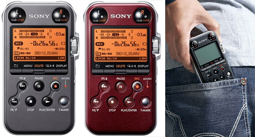 Sony PCMM10 Portable Linear PCM Recorder (Images courtesy Sony)