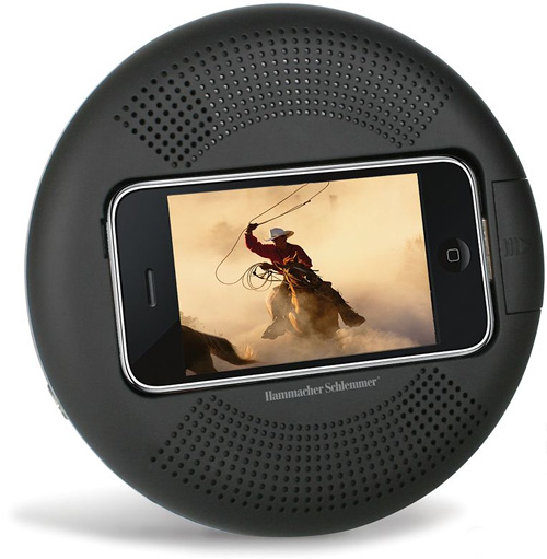 iPhone Speaker Dock And Charger (Image courtesy Hammacher Schlemmer)
