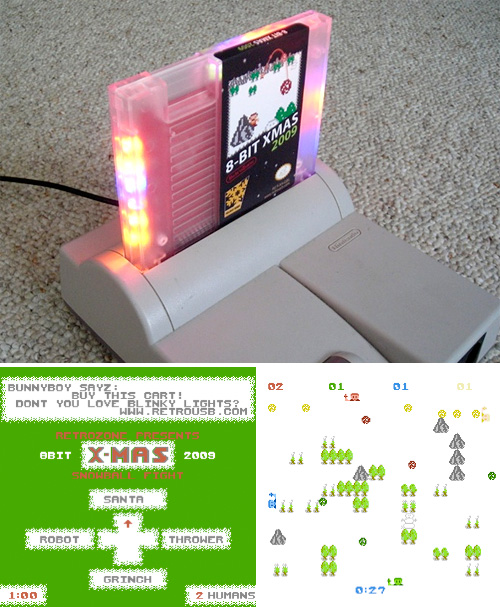 8 BIT XMAS 2009 NES Cart (Images courtesy RetroZone)