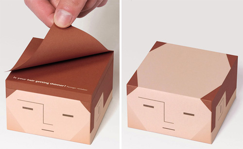 Balding Memo Pad (Image courtesy JWT)