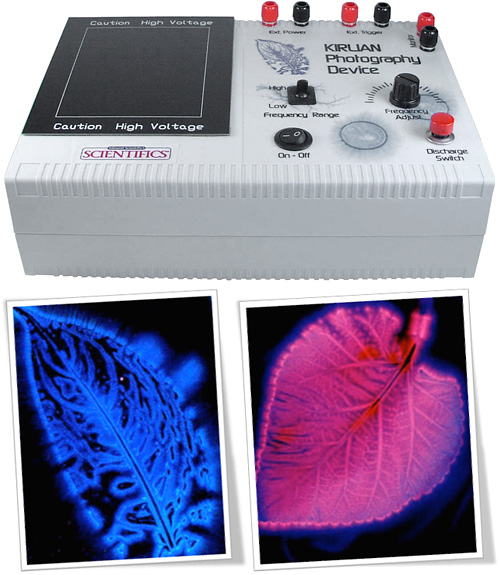 Kirlian High Voltage Contact Print Photography Device (Images courtesy Images SI)