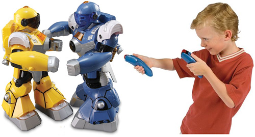 Motion Mimicking Robotic Pugilists (Images courtesy Hammacher Schlemmer)
