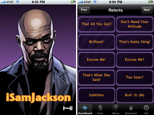 iSamJackson (Images courtesy the iTunes App Store)