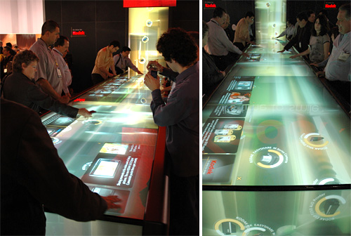 Kodak's Giant Multi-touch River (Images property OhGizmo!)