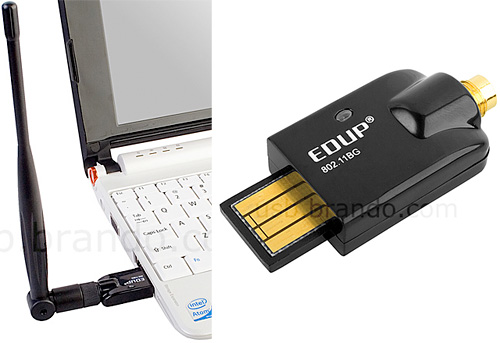 mini_wireless USB 802.11b/g Mini Wireless Adapter (Images courtesy Brando)