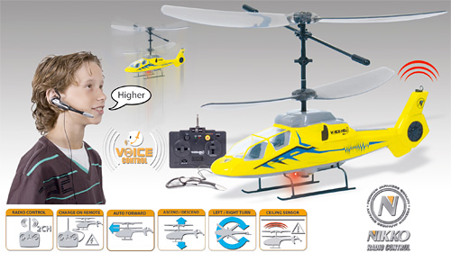 Nikko's Voice Controlled Voice-Heli (Image courtesy Nikko)