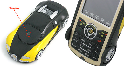 bugatty 'Bugatty' Car-Shaped Cellphone (Images courtesy UCables)