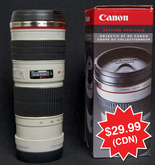 Canon Zoom Lens Thermos (Image courtesy Josh Weisberg)