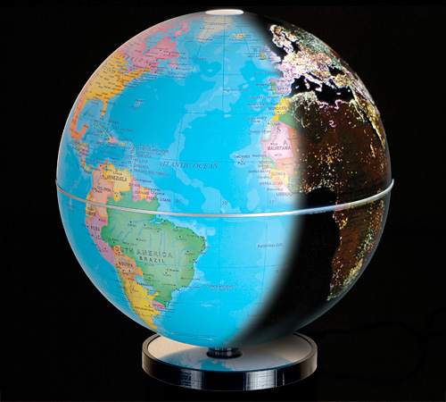 City Lights Earth Globe (Image courtesy Fascinations)