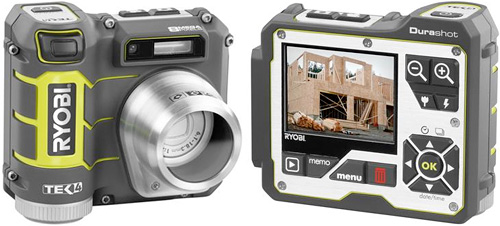 Ryobi TEK4 Durashot Digital Camera (Images courtesy Ryobi)