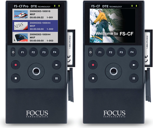 FS-CF and FS-CF Pro Solid State Video Recorders (Images courtesy Canon)