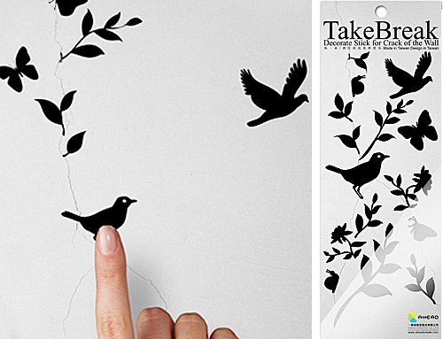 TakeBreak Wall Decals Turn Serious Foundation Issues Into Ignorable Pieces Of Art