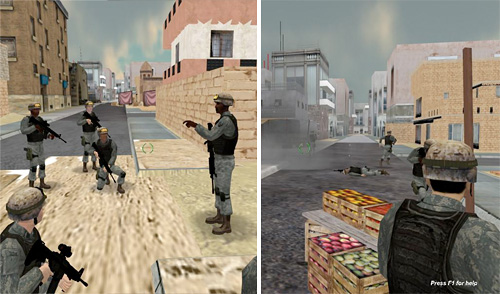 Tactical Combat Casualty Care Simulation (Images courtesy Engineering & Computer Simulations, Inc.)