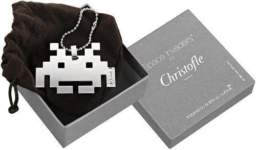 Christofle Silver Space Invader "Fashion Accessory" (Image courtesy Christofle)