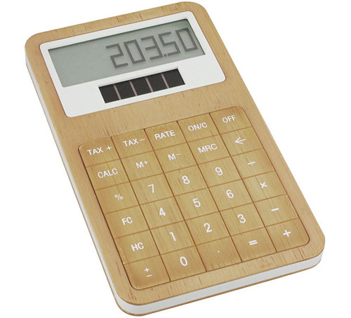Lexon's Bamboo Calculator (Image courtesy Lexon)