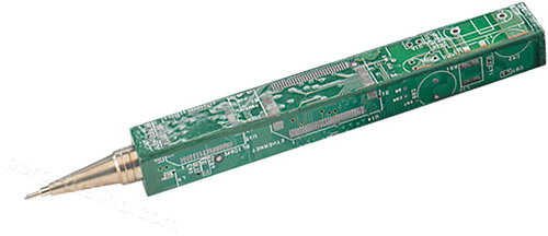 mobo_pen Recycled Motherboard Pen (Image courtesy Perpetual Kid)