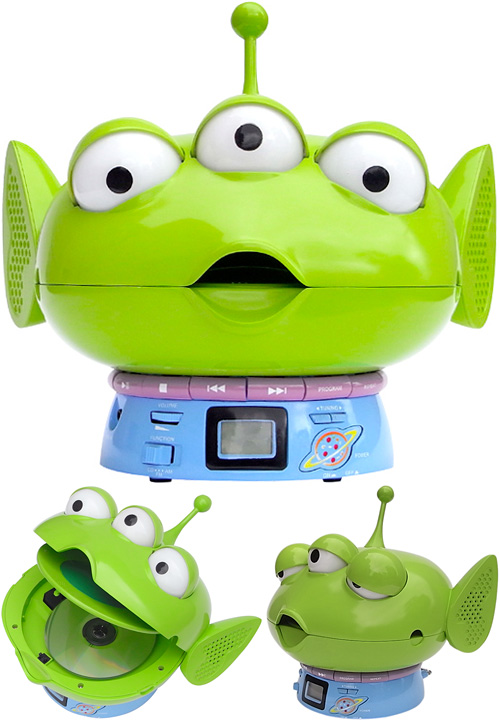 the_claw Toy Story Alien CD Player + Radio (Images courtesy RUN'A)