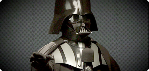 Darth Vader Recording For TomTom (Image courtesy TomTom)