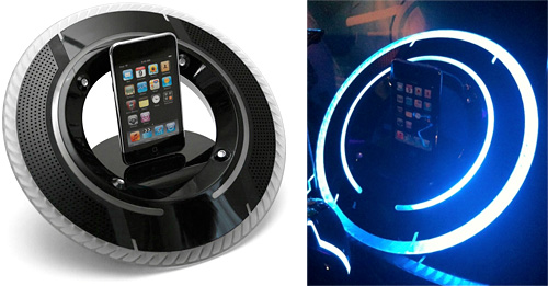 Tron Legacy iPod Dock (Images courtesy Disney and CNET)