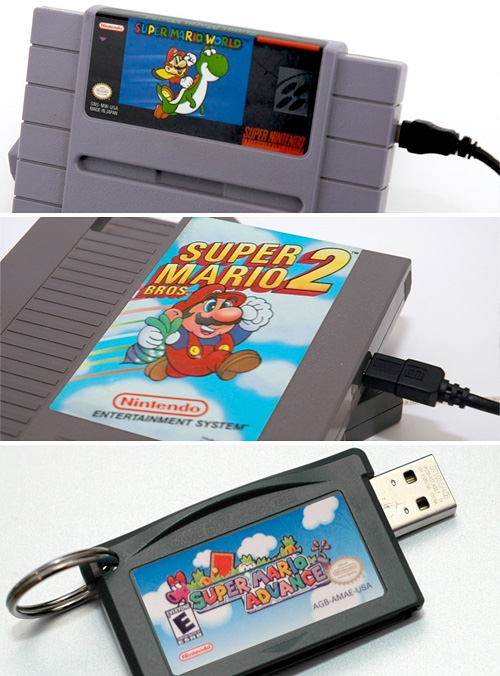 nintendo_storage NES, SNES & GBA Cart Hard Drives & Flash Drives (Images courtesy 8-Bit Memory)